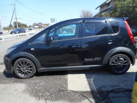 コルト　ラリーアート　Ver.Rマフラー取付け