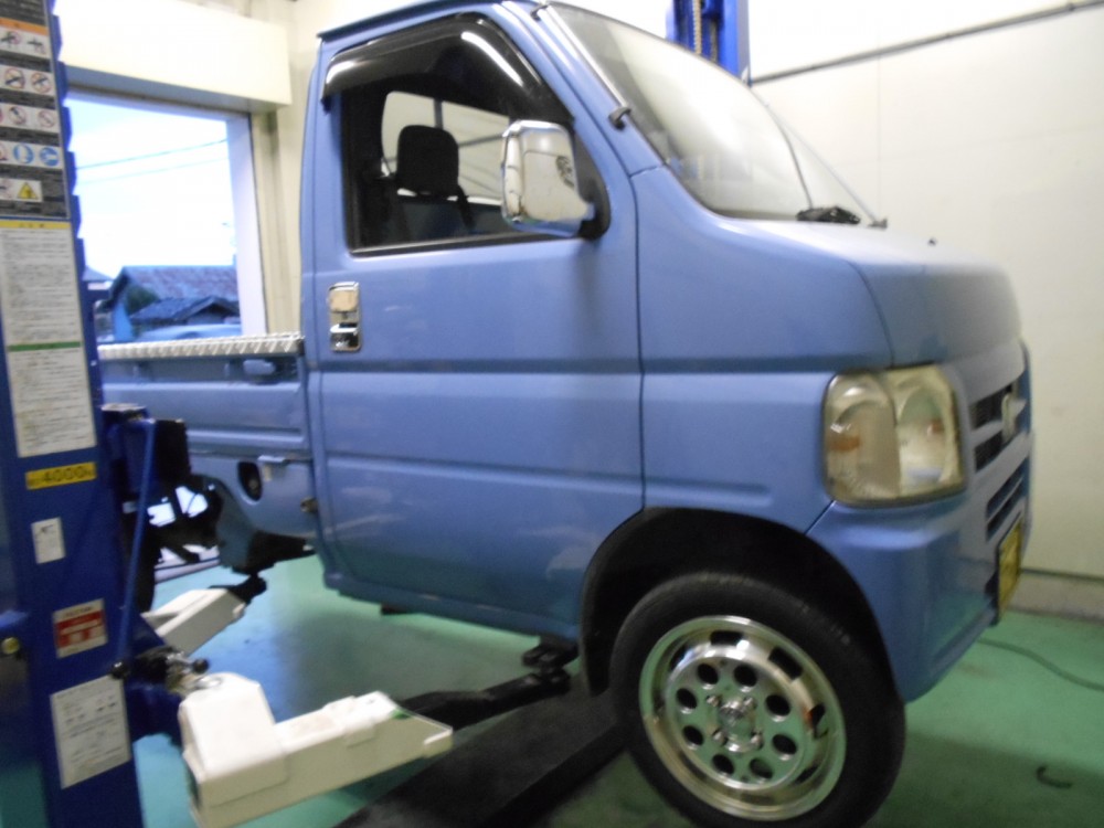 アクティトラック　社外マフラー　エアクリーナー取付け