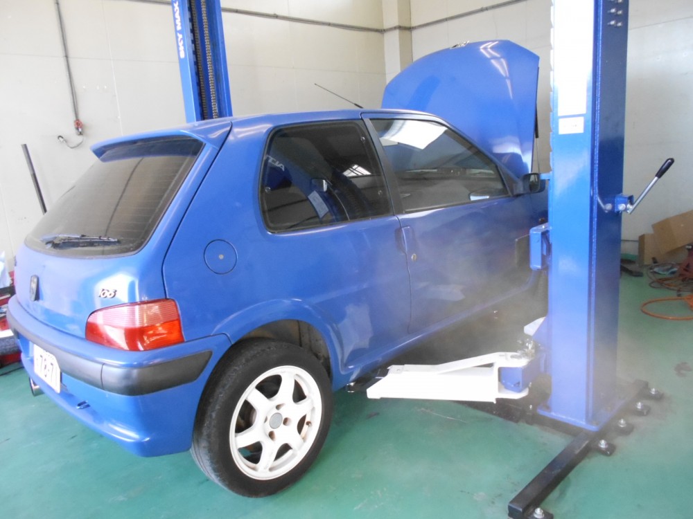 プジョー106　セルモーター交換